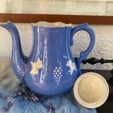 Old Sarreguemines earthenware coffee maker