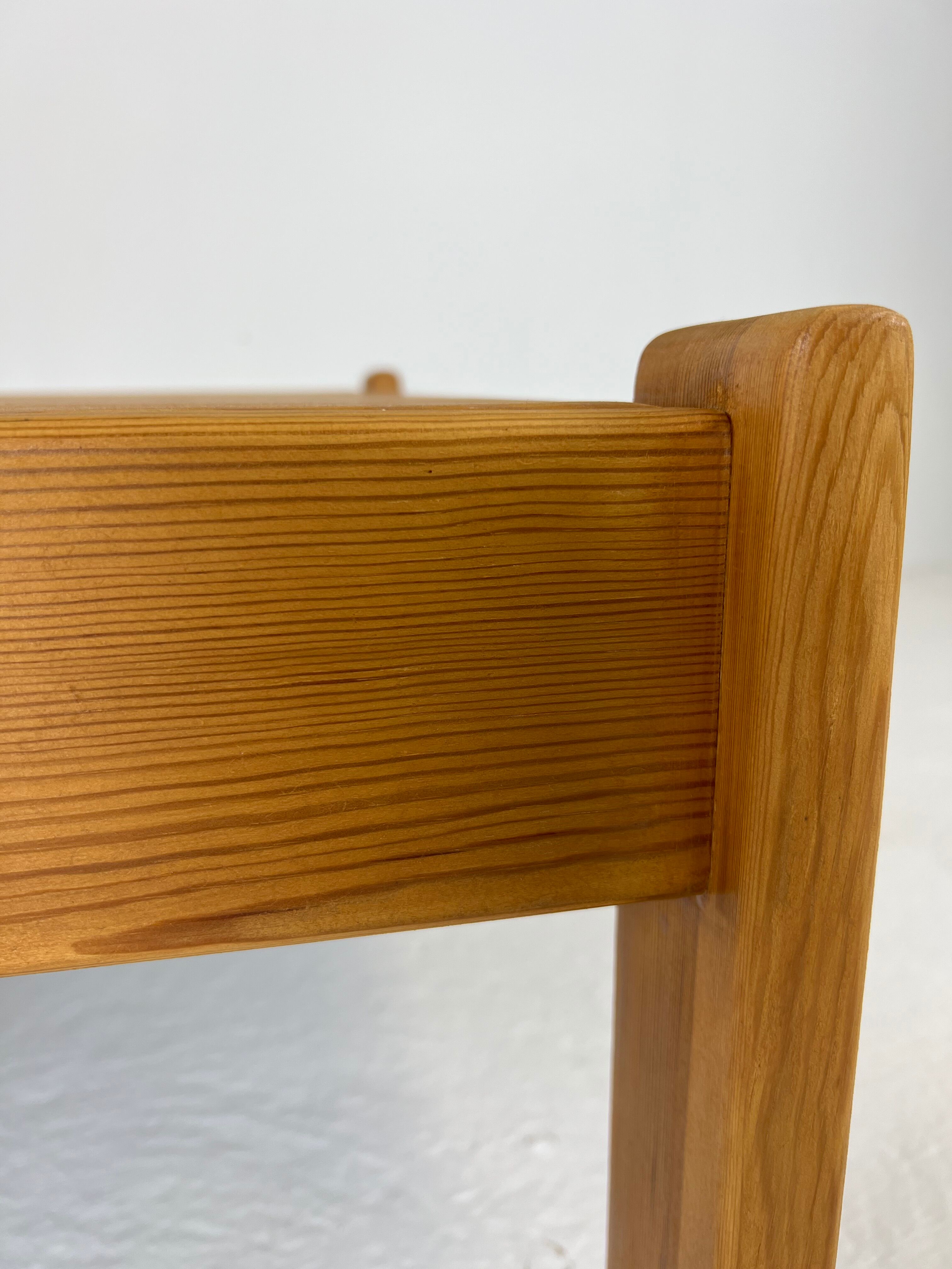 Modernist two-sided beech coffee table, 70s