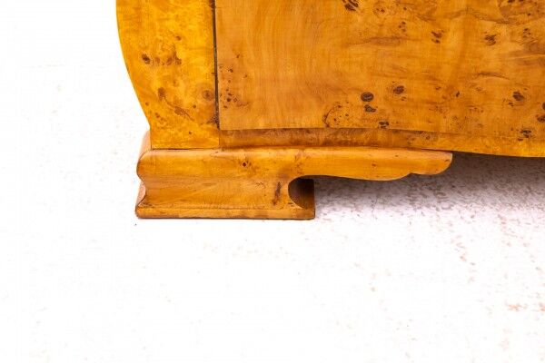 Art Deco chest of drawers from the 1940s, Poland.