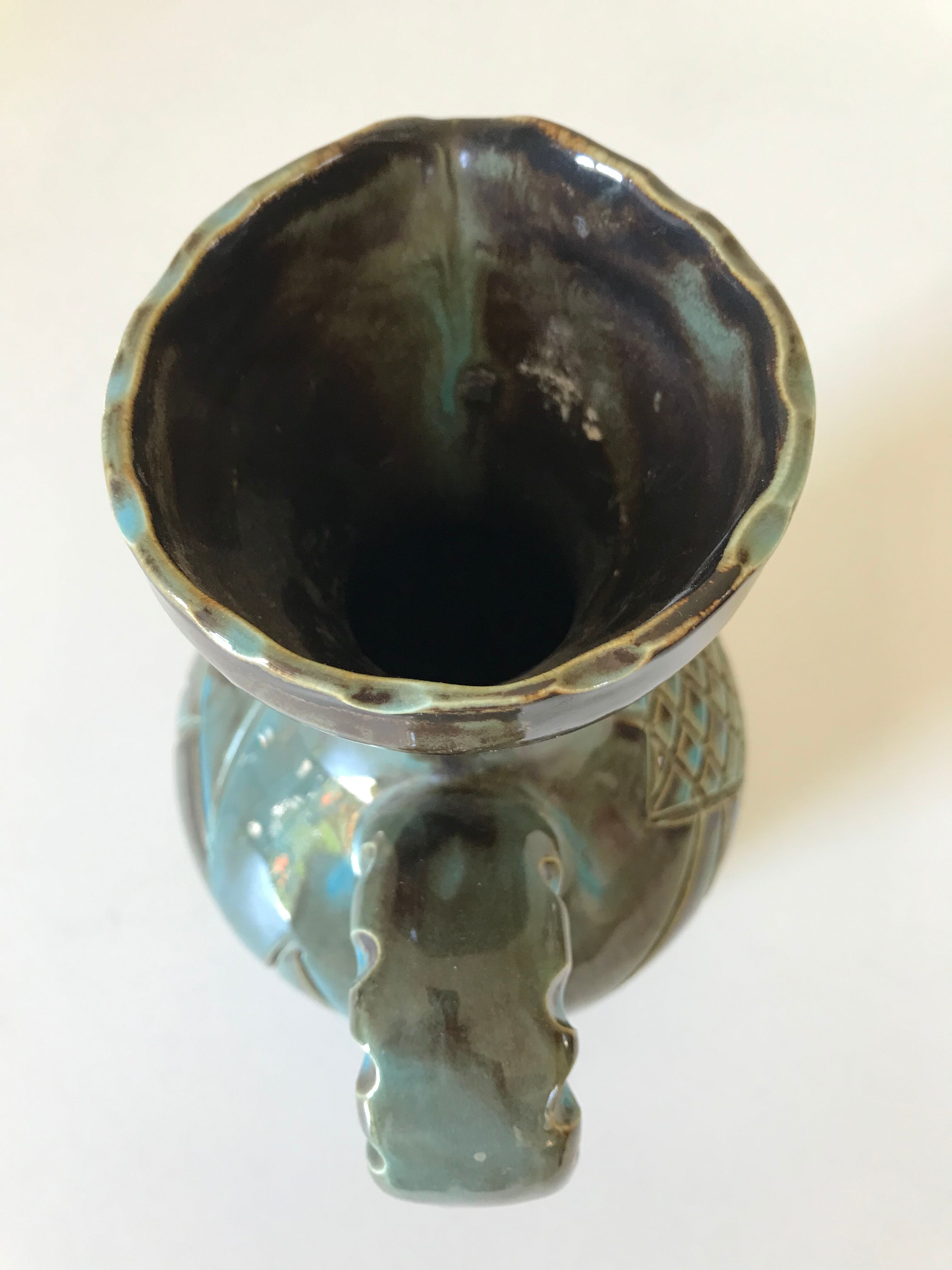 Ceramic pitcher Huguette Bessone vintage Annees 60