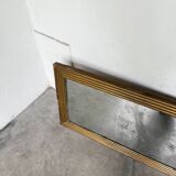 19th century rectangular gilded channel mirror