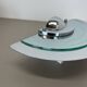 mirror glass post modern wall light by Hustadt Leuchten, 1980s