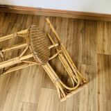 Pair of high rattan stools