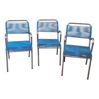 Vintage scoubidou armchairs