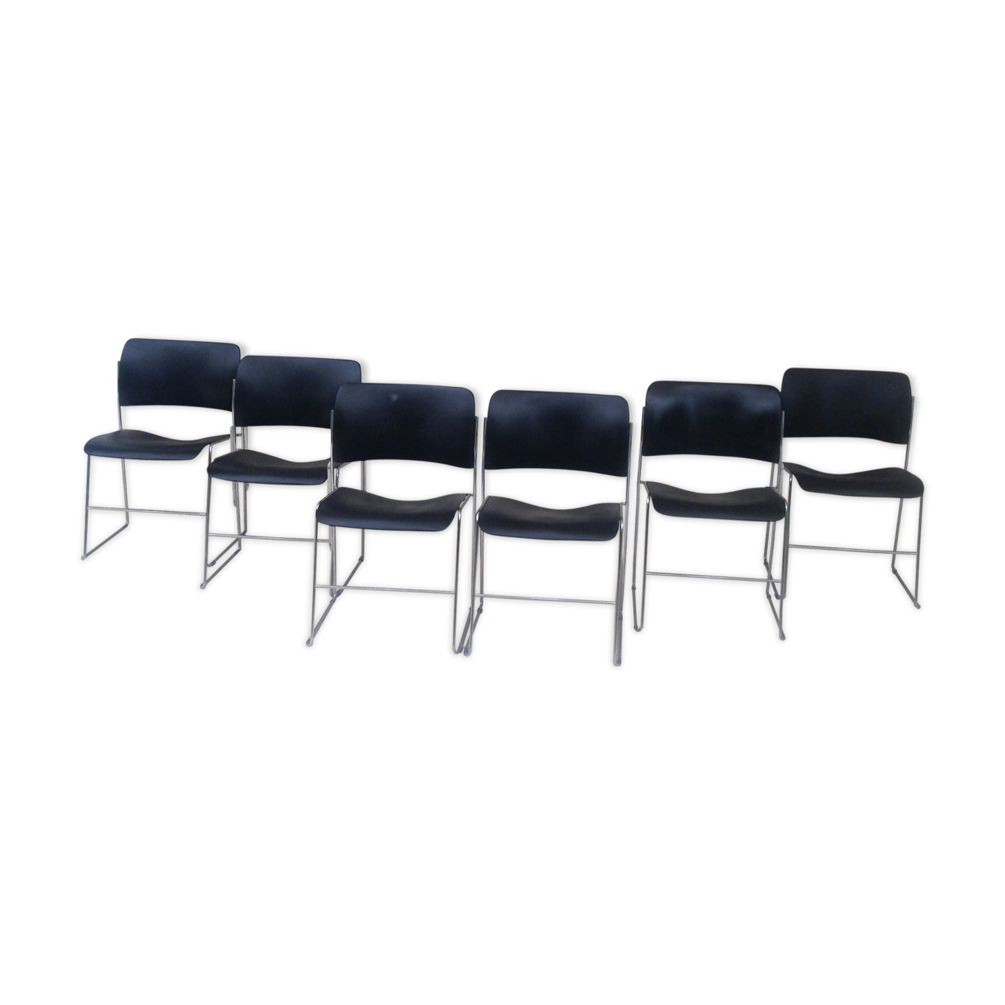 Set of 6 chairs by David Rowland Edition 1969