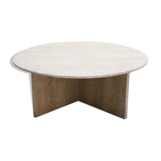 Vintage side table in travertine