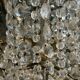 Bronze and crystal hot air balloon chandelier