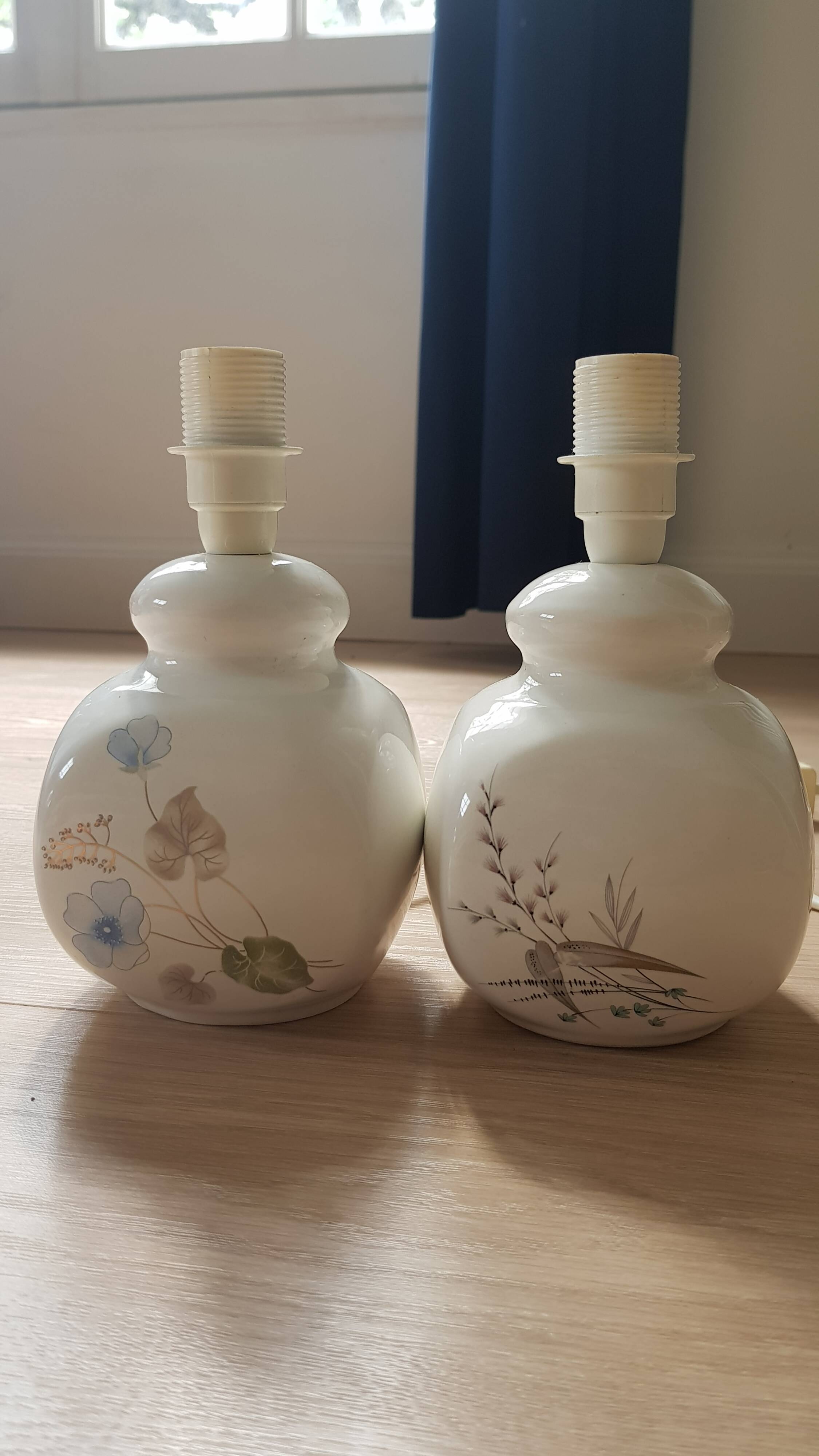 Paire de petite lampes vintage