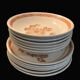 “Vintage” earthenware plates 6 flat & 6 deep