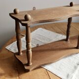 Vintage wooden wall shelf in Napoléon III style – 2 levels