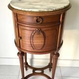 Louis XVI style round bedside table