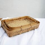 Vintage rattan basket