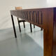 Extendable dining table Italian design 60 geometric rosewood