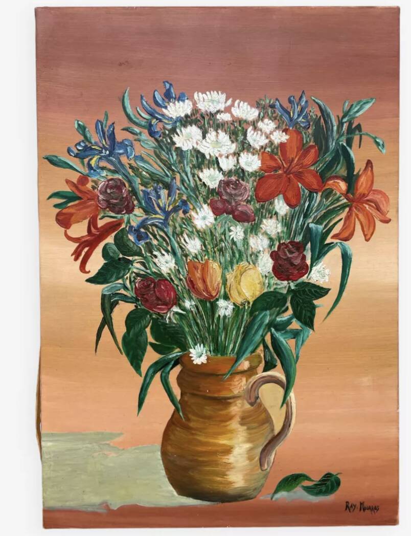 Oil painting on canvas / painting Bouquet of flowers