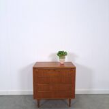 Teak Deense ladekast met 4 lades vintage