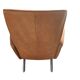 Armchair + matching ottoman – leather – 2000