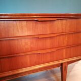 Small row of Scandinavian style teak