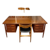 Danish double-sided desk in teak, 1960.