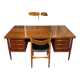 Bureau danois double face en teck, 1960