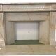 Louis XVI Style Fireplace In Pink Veined Marble XX Century