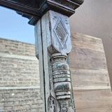 Burmese teak mirror