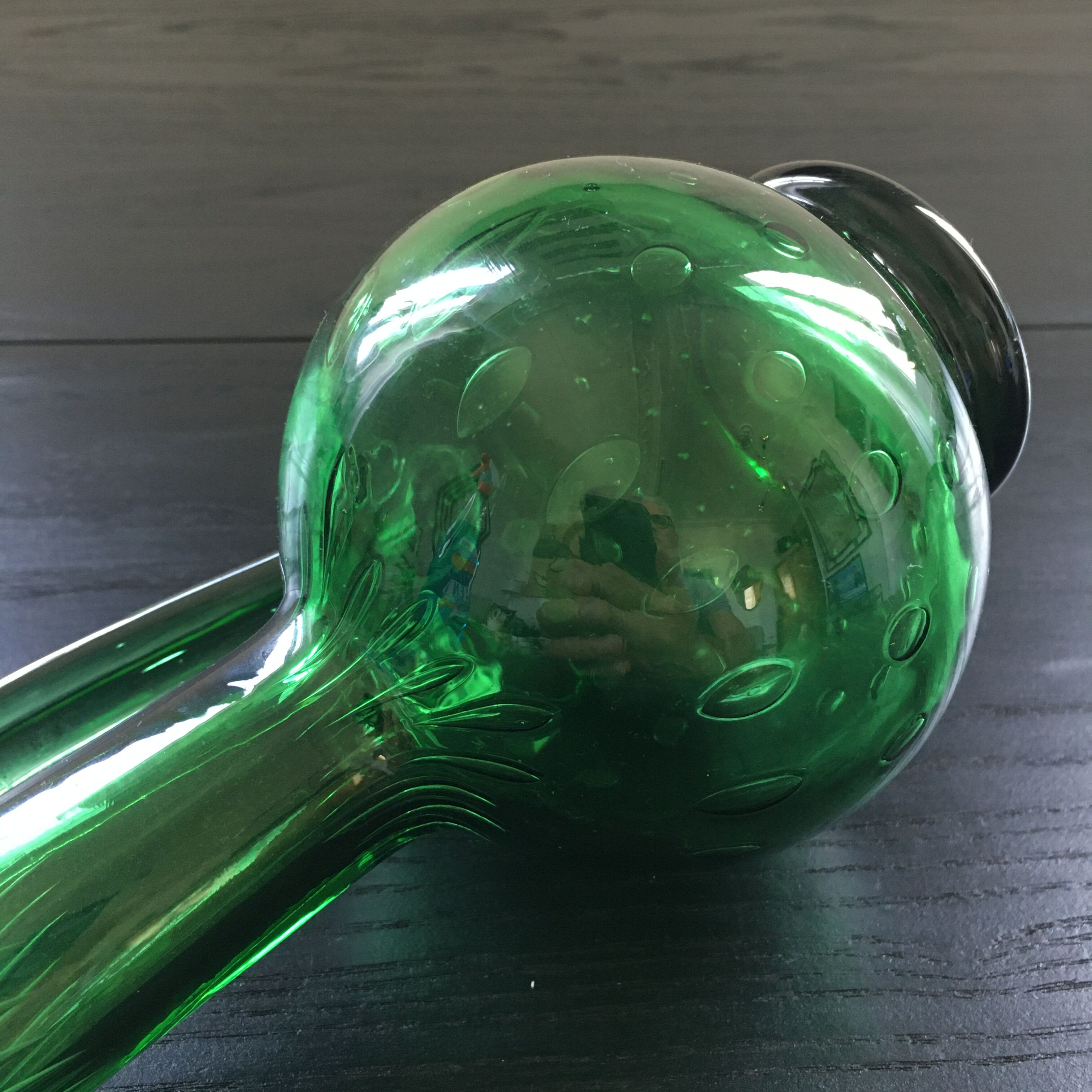 Bottle green decanter