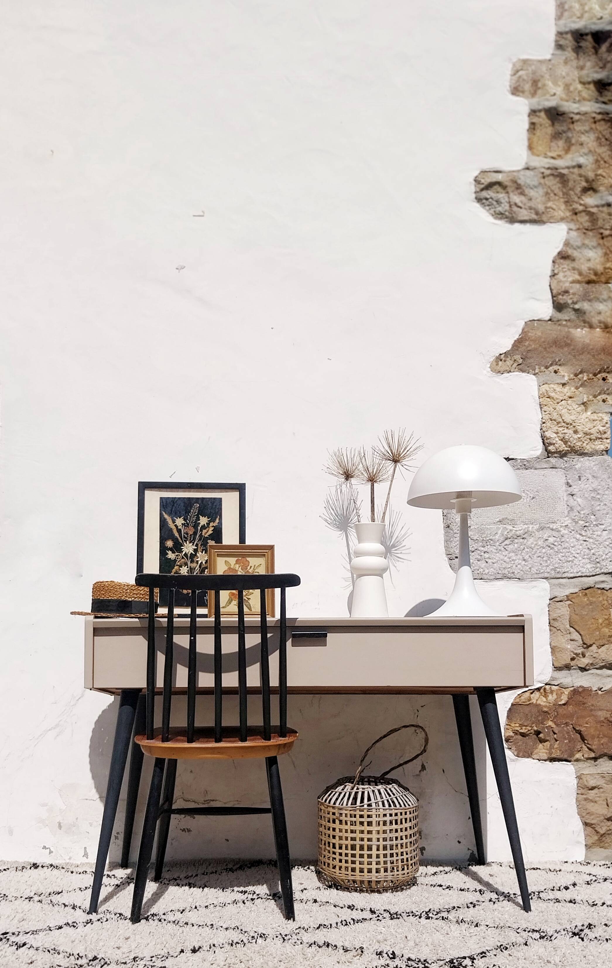 Meuble tricoteuse vintage, console, buffet