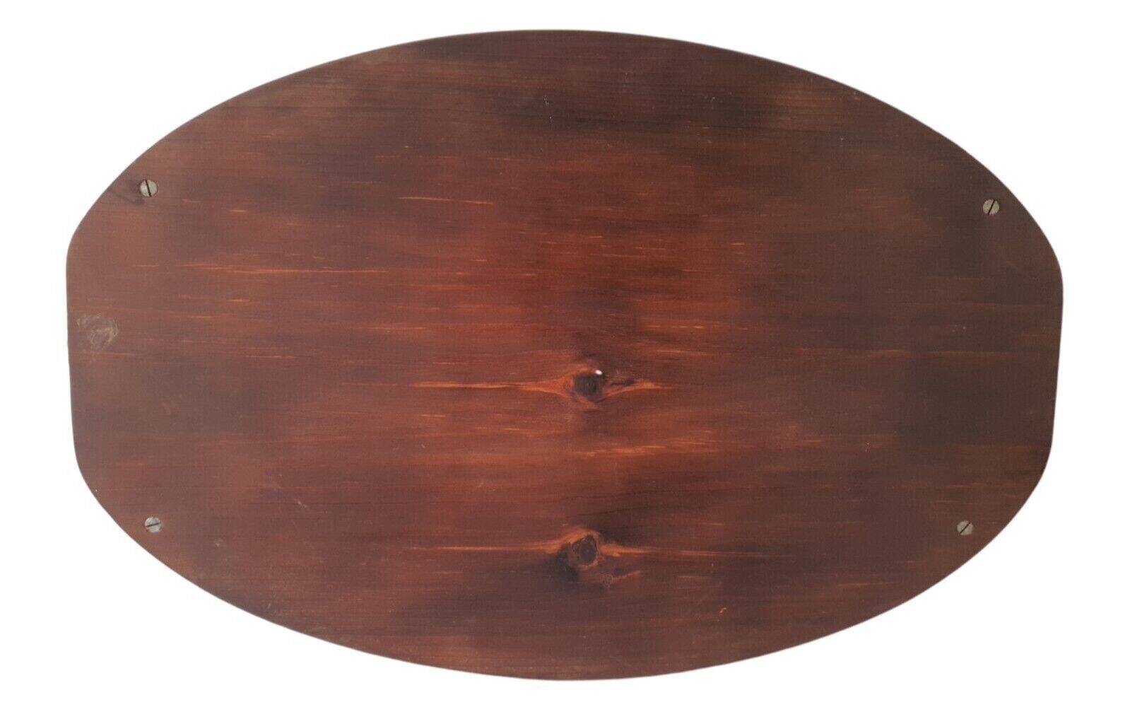 Old Superb Art Deco Style Tray Mirror Handle In Leather Or Faux Vintage