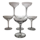 6 Val Saint Lambert crystal champagne glasses, Nestor model