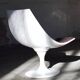 Space Age armchair lacquered fiber and fabrics 1970