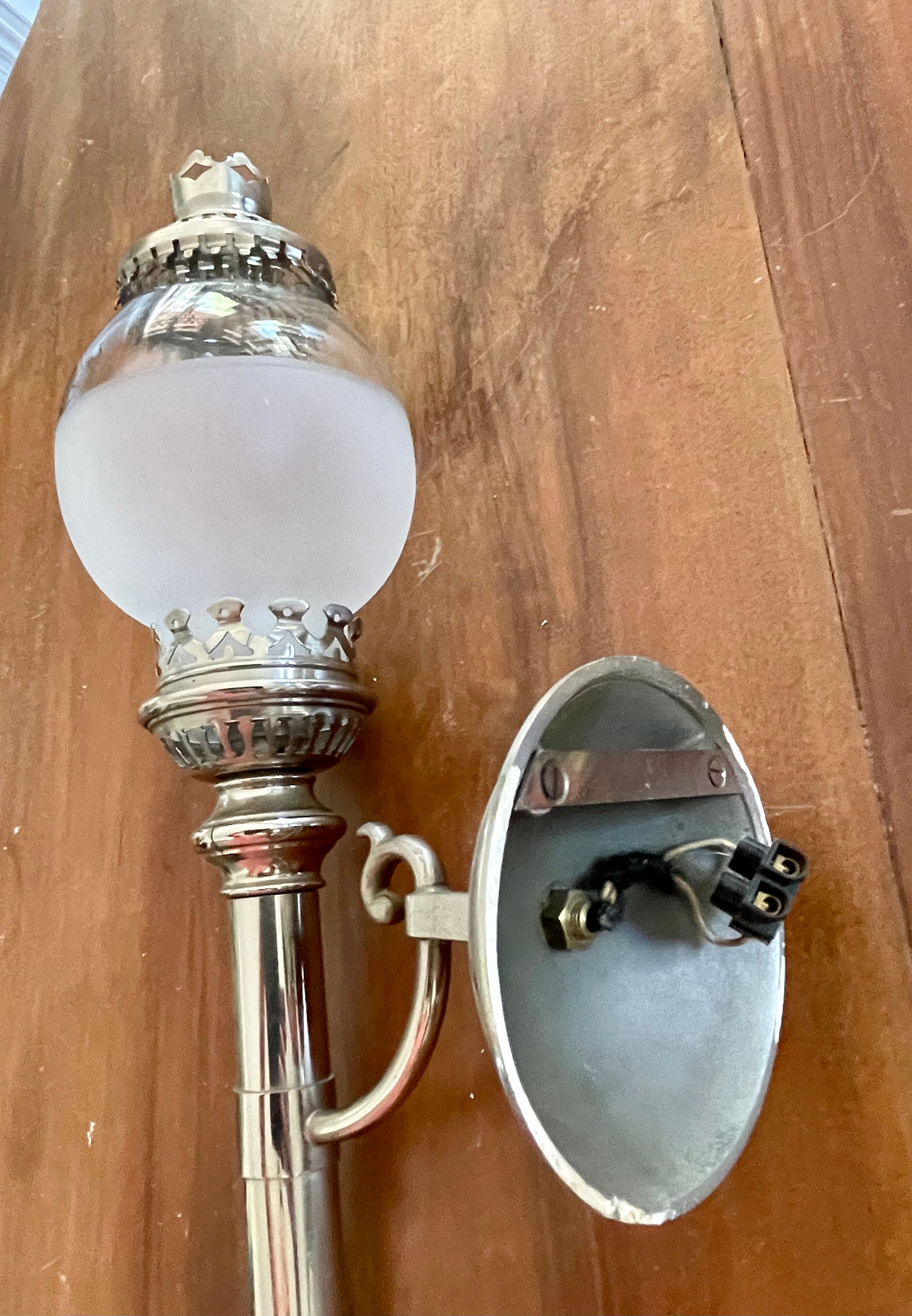 Old pair of torch sconces