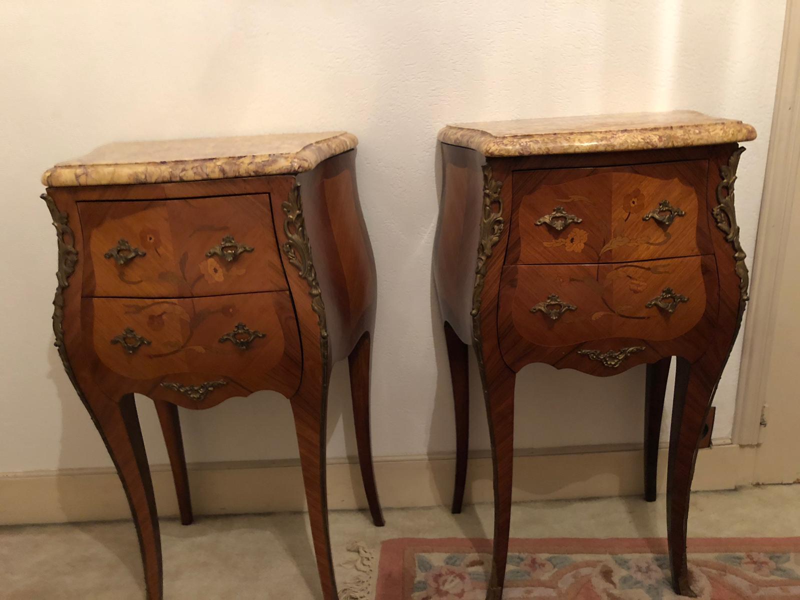 Bedside tables Louis XV style