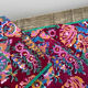 6 vintage Indian Simrane napkins