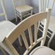 Set de 6 chaises bistrot vintages blanches