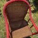 Salon de jardin en rotin vintage