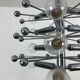 Modernist Chrome Sputnik Hanging Light, Cosack Lights 1970s, Germany