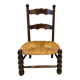 chaise bois brutaliste dudouyt