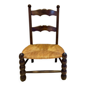 brutalist wooden chair dudouyt