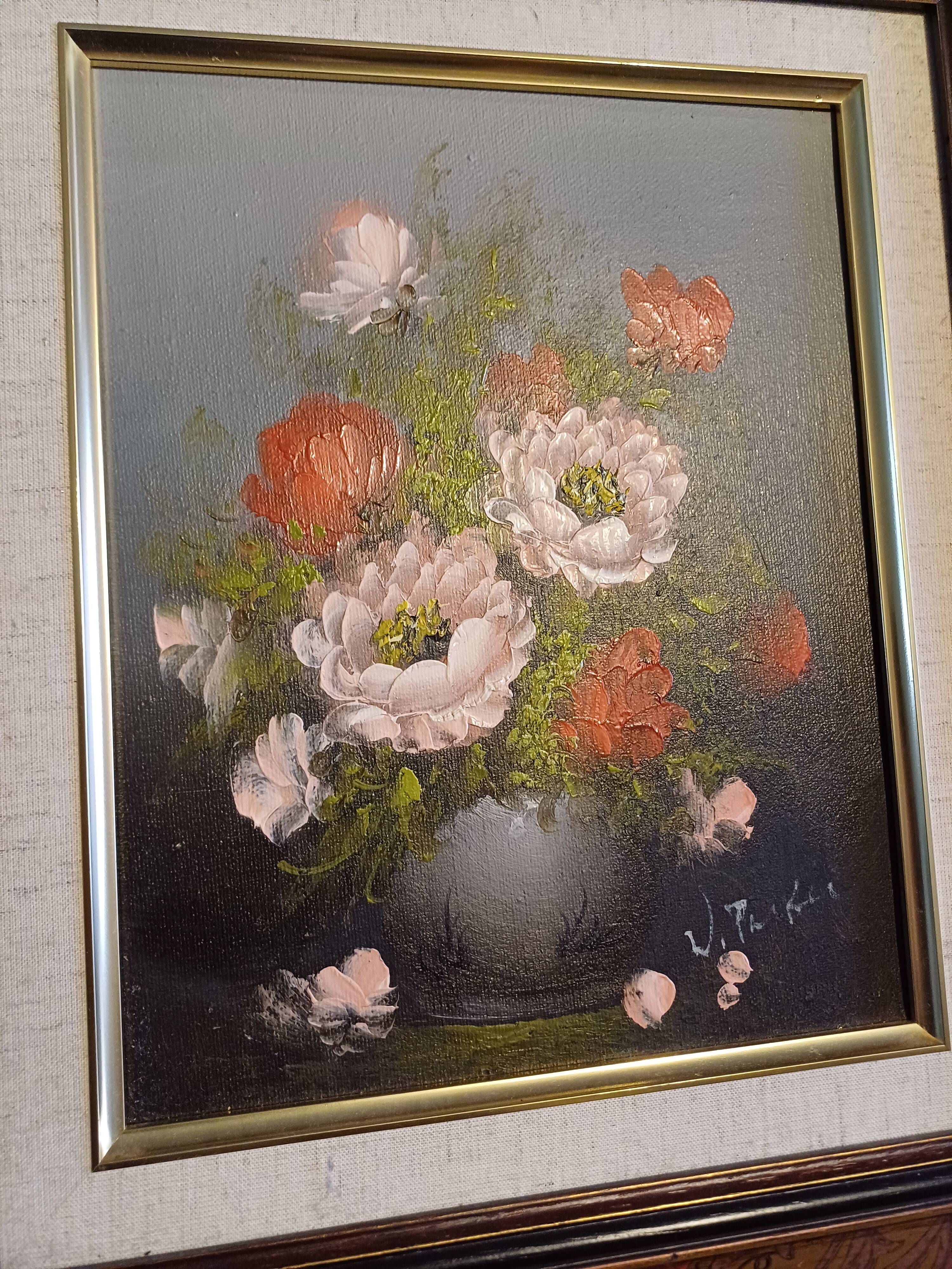 Oil Painting on Canvas Reproduction "Flowers"