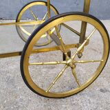 Golden brass cart