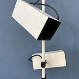 Vintage Philips beige downrod ceiling lamp