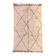 Tapis Marocain Beni M'Rirt blanc - 174 x 301 cm