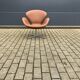 Fritz Hansen Swan chair by Arne Jacobsen in Cognac leather, NEW condition!!