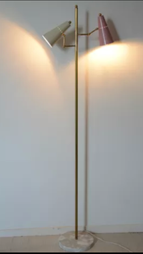 Italian Streetlight 2 arm 1950