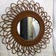 Vintage rattan Sun mirror 48cm