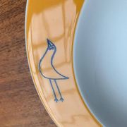 Postmodern German series of flying objects, soup plates by David Palterer and Sieger Design for Arzberg, 1990s, set of 7.