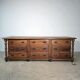 Large oak drawer unit from a haberdashery around 1900.