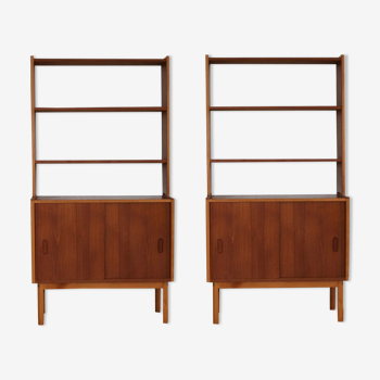 vintage set of 2 bookcases