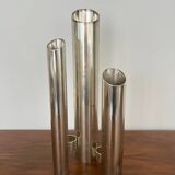 Triple vase "Organ" metal Space Age