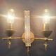 Pair of antique Art Deco wall sconces